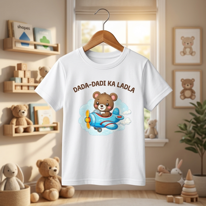 Dada-Dadi Ka Ladla Kids Cotton T-Shirt 🧸✈️