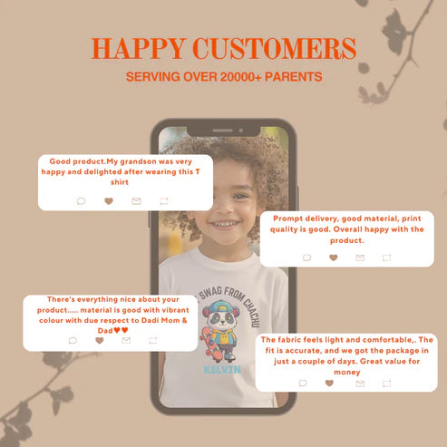 Dada-Dadi Ka Ladla Kids Cotton T-Shirt 🧸✈️