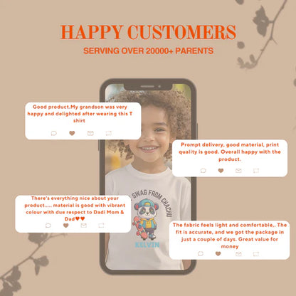 Dada-Dadi Ka Ladla Kids Cotton T-Shirt 🧸✈️